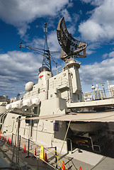 Image showing War Submarine anchored in Sydney