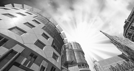 Image showing Sky Colors above Vienna Architecture