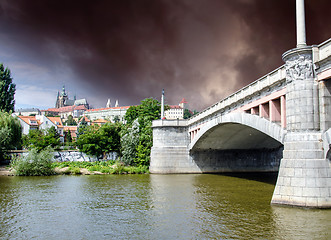 Image showing Old Bridge in Prague, Czech Republic