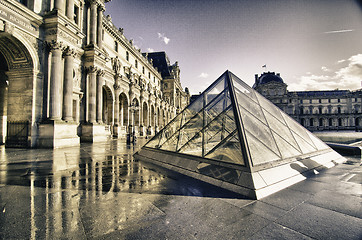 Image showing Architectural Detail of Paris in Winter