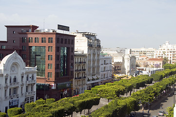 Image showing Avenue Habib Bourguiba, Tunis, Tunisia 