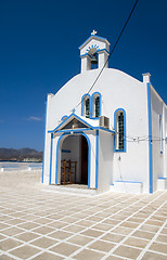 Image showing Catholiic Church Pollonia Milos Cyclades  Greek island Greece