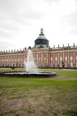 Image showing fountain New Palace Sanssouci Park Potsdam Germany Europe