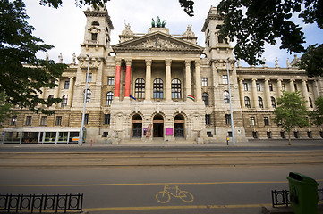 Image showing Museum of Ethnography across from Parliament Budapest Hungary