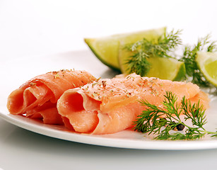 Image showing smoked salmon 