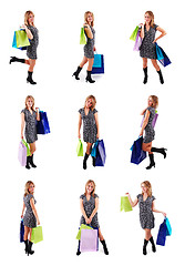 Image showing Shopping girl