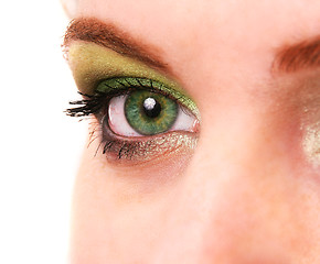 Image showing female eye with make up