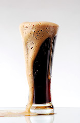Image showing Glass of dark beer