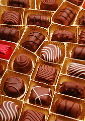 Image showing chocolate bon bons