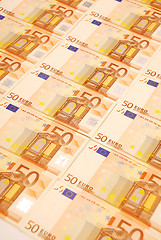 Image showing euro banknotes 