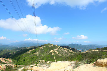 Image showing Beautiful mountain landscape in Hong Kong