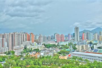 Image showing Yuen Long downtown in Hong Kong, HDR image.