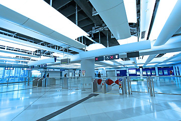 Image showing Entrance of train station in Hong Kong