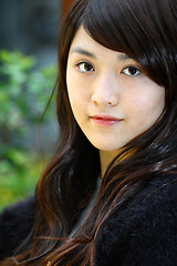 Image showing Beautiful and young asian woman portrait