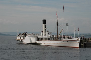 Image showing Paddle steamer