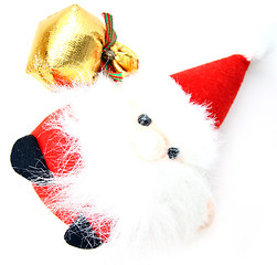 Image showing Santa Claus doll isolated on white background