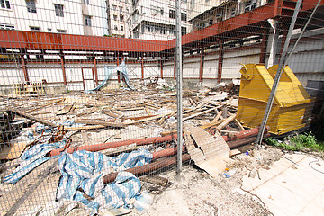 Image showing Construction site in Hong Kong