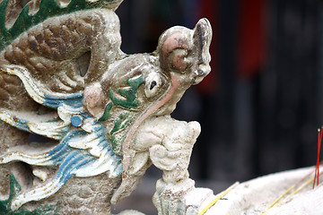 Image showing Chinese dragon sculpture