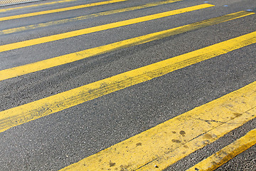 Image showing Zebra crossing in Hong Kong