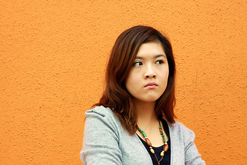 Image showing Angry asian woman