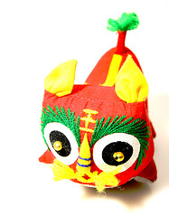 Image showing Chinese lion doll