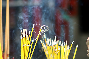 Image showing Incenses in a chinese temple