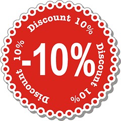 Image showing Discount ten percent