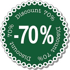 Image showing Discount seventy percent