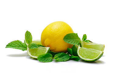 Image showing Fresh Lemon, Lime and Mint