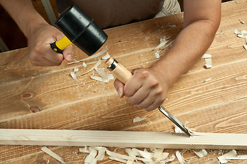 Image showing Wood working