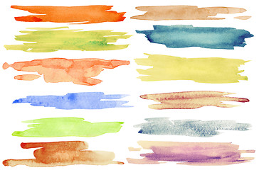 Image showing Watercolor strokes