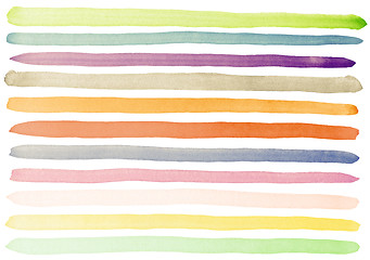 Image showing Watercolor strokes