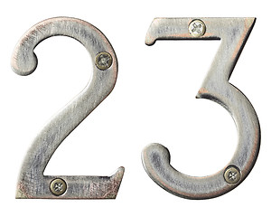 Image showing Metal numbers