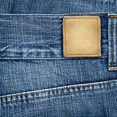 Image showing Jeans label