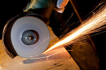 Image showing Sawing metal