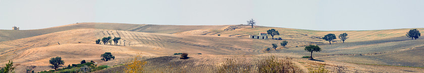 Image showing Panoramic views of the country in Apulia Italy