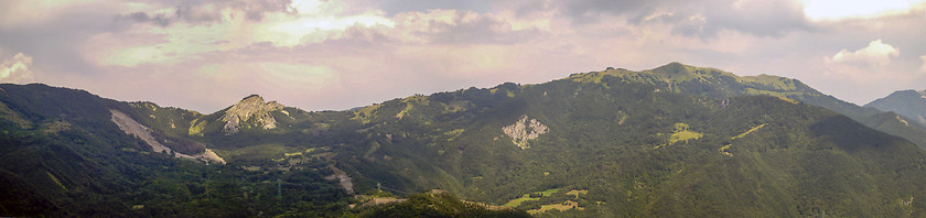 Image showing Panoramic views of the Tuscan-Emilian Apennines