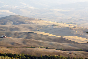 Image showing Panoramic views of the Tuscan hills