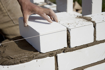 Image showing Construction of  brick