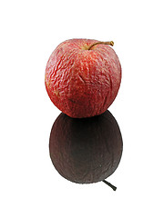 Image showing Wrinkled Apple reflection