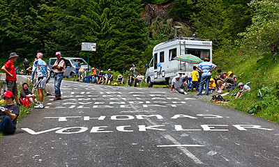 Image showing Road to Col d'Aubisque