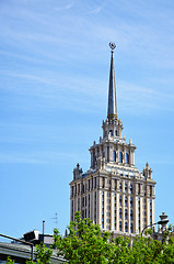 Image showing Old high-rise building in Moscow - hotel