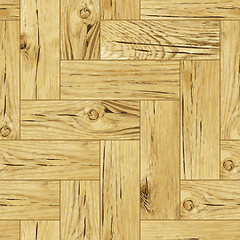 Image showing Classic parquet flooring - seamless texture