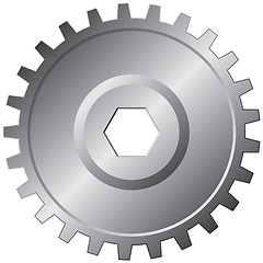 Image showing One steel gear