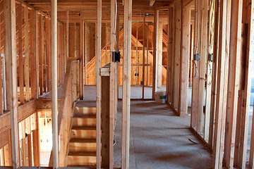 Image showing Unfinished Home Framing Interior