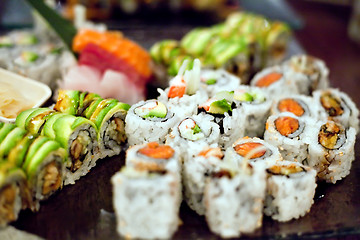 Image showing Sushi Rolls Variety