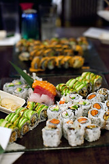 Image showing Assorted Sushi Rolls