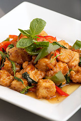Image showing Thai Food Tofu Stir Fry