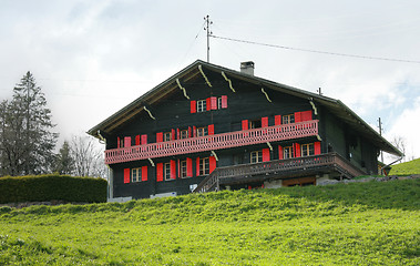 Image showing Typical swiss house 