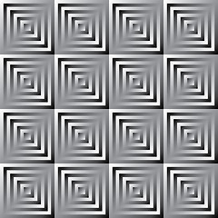 Image showing Abstract monochrome squares pattern